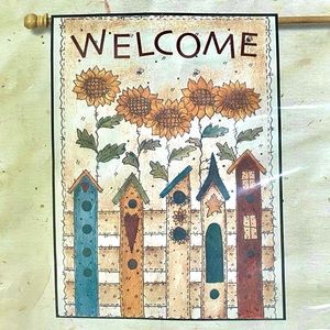 Wincraft X Lg 27” x 37” Garden Flag. NWT